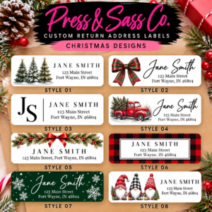 Christmas Return Address Labels